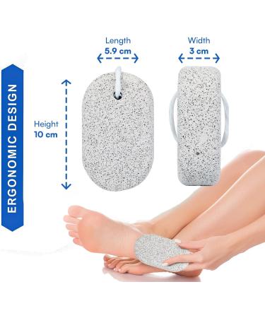 NIMXY Large Pumice Stone - Foot & Hand Exfoliator for Dead Skin Removal - Natural Callus Remover - Grey - Buy Online on GoSupps.com