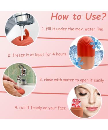 Keepaq Ice Scooter Face Massager - Reusable Silicone Ice Facial Scooters for Pore Reduction & Skin Care | B-Rosa - Buy Online on GoSupps.com