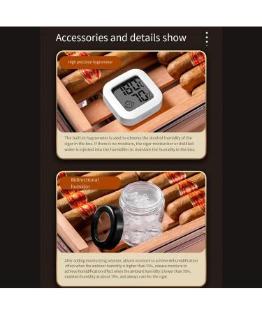 Portable Large Capacity Plastic Transparent Cigar Box with Sealed Double-Layer Cigar Travel Moisturizing Box - Buy Online on GoSupps.com