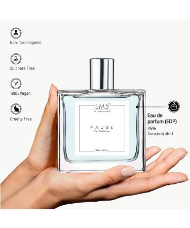 Pause Perfume for Men | Eau de Parfum (EDP) | Strong and Long Lasting Spray | Aromatic Fresh Amber | Luxury Gift for Men | 50 ml - Buy Online on GoSupps.com