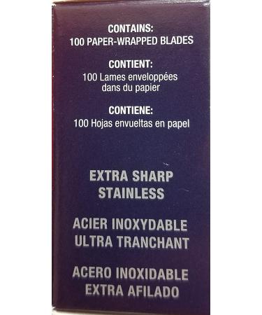 Personna Double Edge Razor Blades - 100 Count - Buy Online on GoSupps.com