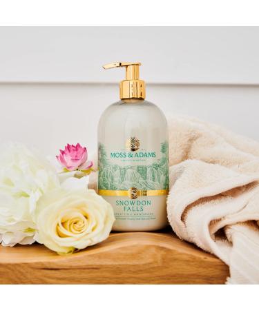 Moss & Adams Snowdon Falls Lotus Flower Handwash 500ml | Antibacterial & Vegan - Buy Online on GoSupps.com