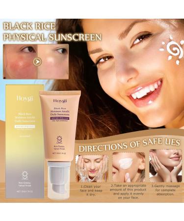 HANGGON Black Rice Moisture Airyfit Daily Sunscreen 50 g mineral sunscreen SPF 50+ moisturizing sunscreen nongreasy strong UVAUVB protection for all skin types Style3 - Buy Online on GoSupps.com