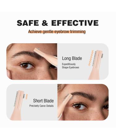 SUPRENT Women s Facial Hair Remover & Eyebrow Trimmer - Painless Rechargeable Razor for Lips Cheeks Ears Neck - Easy Cleaning Pivoting Head - White - Buy Online on GoSupps.com