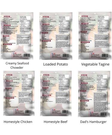 Falavory Handcrafted Top 6 Variety Pack Soup Seasoning Blends | 6 x 40g - 50g packets | Vegetable Tagine/Dads Hamburger/Creamy Seafood/Homestyle Beef & Chicken/Loaded Potato - Buy Online on GoSupps.com