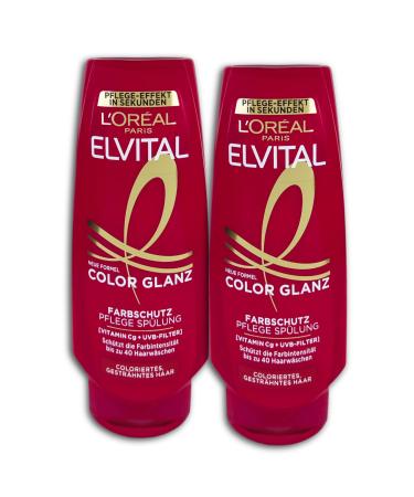 L'OR AL L'Or al Paris Elvital Color Conditioner 250 ml (Pack of 2)
