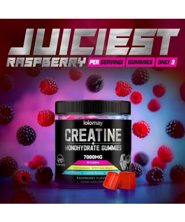 Creatine Monohydrate Gummies Creatine Complex for Men & Women for Improve Endurance Strength & Recovery with L-Glutamine Beta-Alanine Vitamin B12 Sugar-Free Vegan No Bloating GMP-certified Raspberry - Buy Online on GoSupps.com