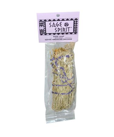 Sage Spirit Native American Incense Sage Small (4-5 Inches) 1 Smudge Wand