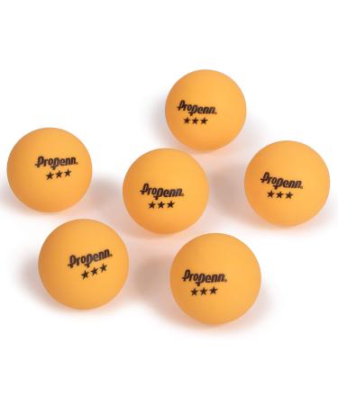 Penn 6-PK 40mm Table Tennis Balls Orange PING Pong 3-Star Professional Official