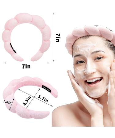 XSHYE Spa Headband for Women - 2 Pack Pink+Black, Makeup & Skincare Accessory - Buy Online on GoSupps.com