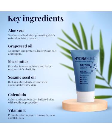 HydraNure Natural Organic Eczema Cream | Soothes, Repairs & Protects | For Babies & Adults | 120ml - Buy Online on GoSupps.com