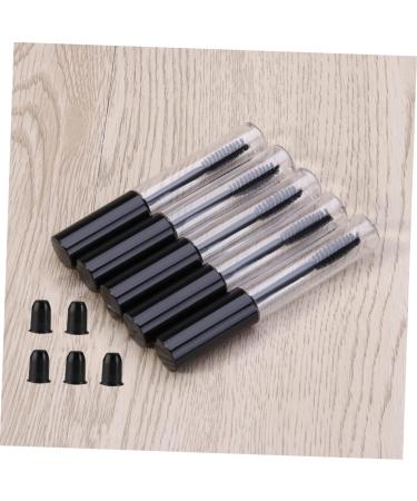 Healvian 5pcs Eyelash Brush Tube Empty Tube Makeup Brushes DIY Empty Mascara Tube Eyelash Cream Bottle Black - Buy Online on GoSupps.com