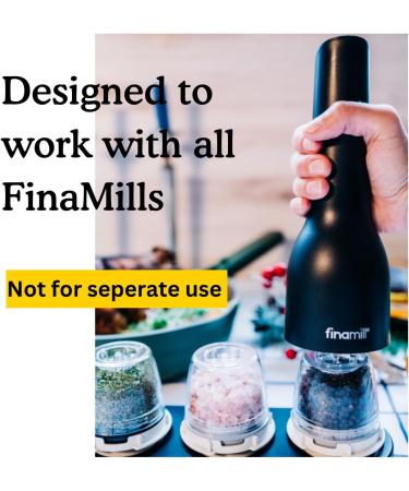 FinaMill Interchangeable Spice Pod: FinaPod PRO Plus - Grinds Salt, Pepper, and More - Buy Online on GoSupps.com