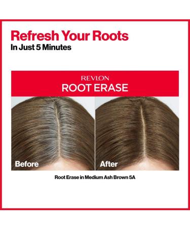 Revlon Permanent Hair Color Dye - At-Home Root Erase Kit Medium Ash Brown (5A) - Buy Online on GoSupps.com