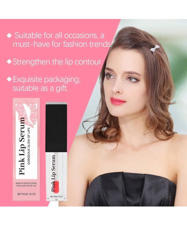 Pink Lip Pink Lip Oil Pink Lip Serum Plumper Color Changing Lip Gloss Pink Lip Serum Plump Gorgeous Glow Of Lips Glow Color Changing Lip Oil Hydrating Lip Stain For Women (Pink 1PC) - Buy Online on GoSupps.com