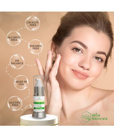 Wild Naturals Anti Aging Serum - Manuka Honey Vitamin C Hyaluronic Acid & Aloe Vera for Fine Lines Wrinkles & Dark Circles - Moisturizer for Face Neck & D collet - Buy Internationally - Buy Online on GoSupps.com