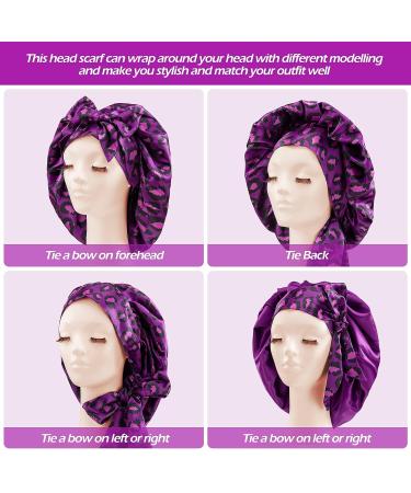 Satin Hair Bonnet for Curly Hair - Brown Large | Sleep Cap for Curly Hair - Buy Online on GoSupps.com