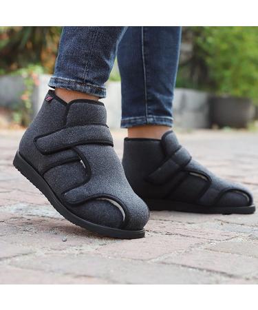 Diabetic Arthritis Shoes for Women and Men - Breathable Lightweight Non Slip Walking Shoes for Swollen Feet and Edema - Grey, Size 12 - Buy Online on GoSupps.com