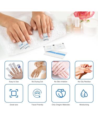  OOTDAY 50 Pcs Nail Polish Remover Wipes Cruelty Free Travel Acrylic Gel Platinum - Buy Online on GoSupps.com