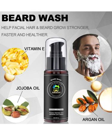 Ultimate Beard Growth Kit - 9 Essential Items for Men | Grooming Set with Oil, Roller, Wash & More | Perfect Christmas Gift for Dad - Buy Online on GoSupps.com