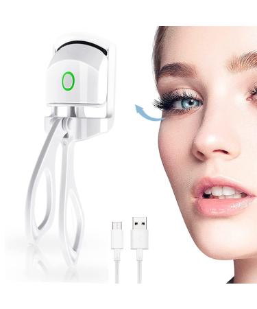 Heated Eyelash Curlers  Eyelash Curlers  Sensing Heating Silicone Pad  2 Modes Heated Quickly  Easy to Curl  Natural and Lasting Eyelashes  Eyelash Makeup Tools