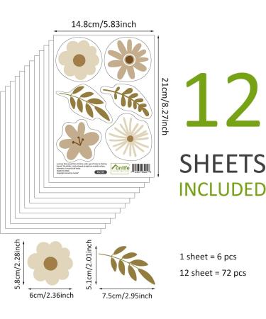 Funlife Nude Daisy Wall Decal - Peel and Stick Transparent PVC Stickers for Nursery and Playroom Decor - Buy Online on GoSupps.com