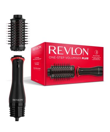 Revlon Professional One-Step Volumiser Plus (removable head ceramic titan plate mixed styling bristles with activated carbon pins Tourmaline Ionic Technology) RVDR5298e Schwarz Vol Plus - Buy Online on GoSupps.com