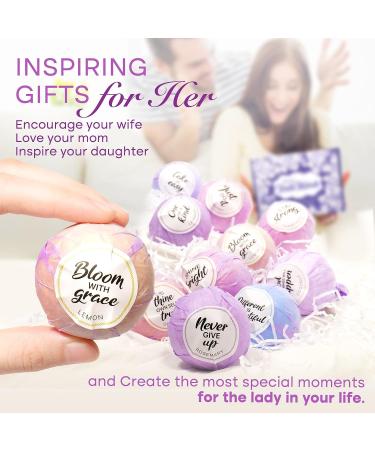 Handmade Bath Bombs for Women - Set of 12 with Essential Oils - Perfect Gift for Valentine's Day, Birthdays, Mother's Day - Buy Online on GoSupps.com