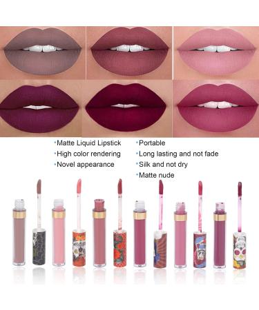 6PCS Matte Nude Lipstick Set - Long-Lasting Waterproof Lip Gloss High Pigment Non-Stick Cup | International Shipping - Buy Online on GoSupps.com