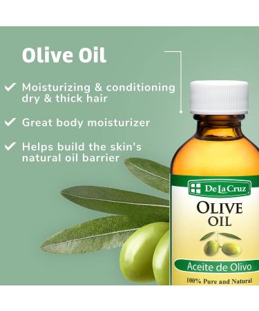 De La Cruz Avocado, Olive & Grapeseed Oil Bundle - 100% Pure & Natural Oils for Hair & Body - Lightweight Collection for Dry Skin - Buy Online on GoSupps.com