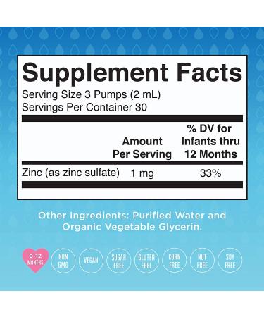MaryRuth's Infant Liquid Ionic Zinc | Vegan Immune Support for Ages 0-12 Months | 1 Month Supply (2 Fl Oz) - Buy Online on GoSupps.com