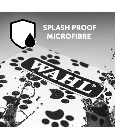 WAHL Paw Print Apron Grooming Aprons with Pockets Waterproof Bib for Pet Groomers Water-Resistant Anti-static Hair Repellent Dog Cat Grooming Apron Pet Bathing Showering Smock Waist - Buy Online on GoSupps.com