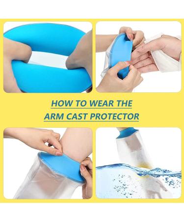 Waterproof Cast Cover Arm Protector for Shower Durable Cast Protector Adult Half Arm Elbow Wounds Plaster Bandage and Dressing Protector Reusable Cast Cover for Showering Bathing Keep Arm Dry - Buy Online on GoSupps.com