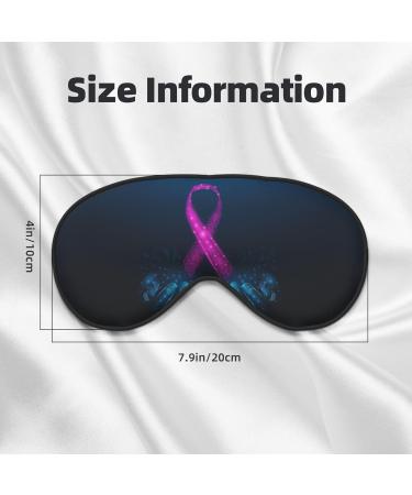 Adjustable Pink Ribbon Awareness Sleep Mask | Soft Double-Sided Eye Covers for Better Sleep | Reduce Eye Edema & Enhance Comfort - Buy Online on GoSupps.com