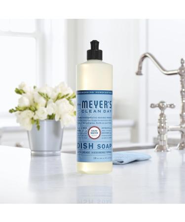 Mrs. Meyer's Clean Day Liquid Dish Soap - Biodegradable Rain Water Formula 16 fl. oz | Eco-Friendly & Effective Cleaning - Buy Online on GoSupps.com