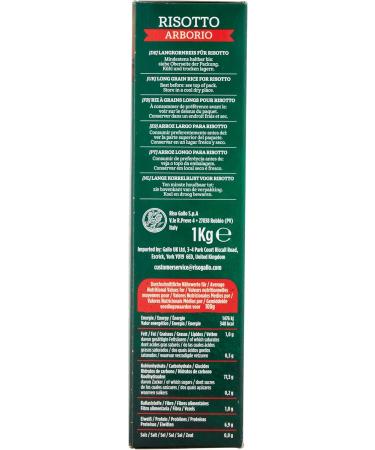 ROOSTER Riso Gallo Vegan Arborio sustainable rice 1 kg Pack of 12 - Buy Online on GoSupps.com