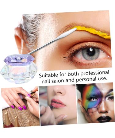 minkissy Nail Art Crystal Cup Cosmetics Glass Purple Cover Diamond 6.5x8cm Purple - Buy Online on GoSupps.com