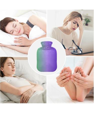 Green Purple Gradient Hot Water Bottle with Cover - 2L Pain Relief & Warmer for Sports Injuries - Buy Online on GoSupps.com