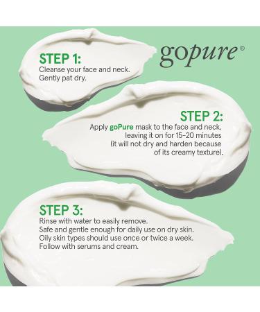 goPure Enzyme Facial Mask - 4oz | Smooth & Exfoliate Skin - Buy Online on GoSupps.com