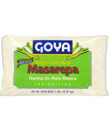 Goya Foods Masarepa Pre-Cooked White Corn Meal, 5 Pound