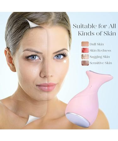 BAIMEI Reusable Cooling Eye Pad with Handle - Ice Globe for Women - Reduce Puffiness & Shrink Pores - Pink - Buy Online on GoSupps.com