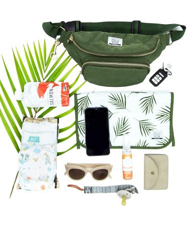 Ditty Co. Small Diaper Bag with Portable Changing Pad | Crossbody Bag for Women | Baby Travel Essentials and Pregnancy Must-Haves - Buy Online on GoSupps.com