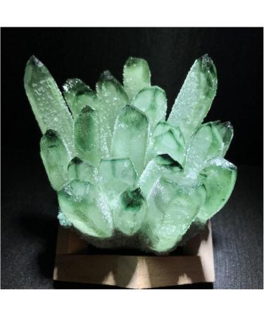 Natural Green Ghost Crystal Cluster Phantom Quartz Rock Stones and Crystals Reiki Specimen Home Decor Decoration Gift Stone Mineral Specimen (Color : A Army Green Size : 900-1000g) 900-1000g A Army Green - Buy Online on GoSupps.com