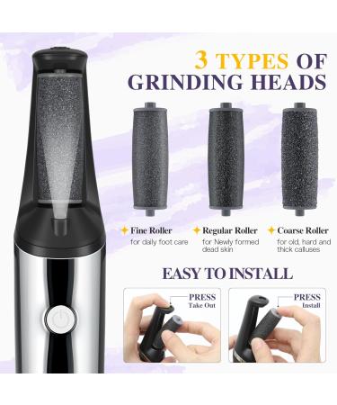Nuve Smooth Pedicure Wand - Electric Callus Remover for Feet | Rechargeable Flawless Pedi Tool for Dry Cracked Heels & Foot Care (Black - Buy Online on GoSupps.com