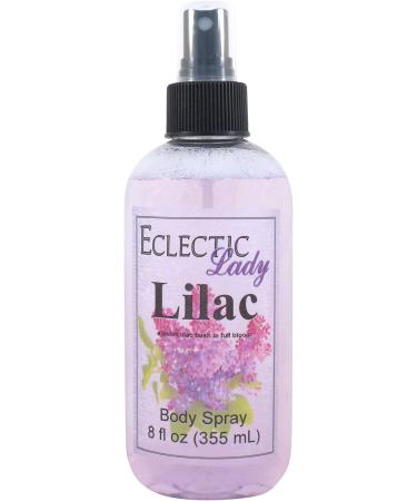Lilac Body Spray for Women 8 Oz Mist with Long-Lasting Fragrance Light Floral Scent for Spring & Summer Sweet Fresh & Powdery Perfume Refreshing Aroma with Woodsy Tone For Daily Use Regular Strength 8 Fluid Ounces
