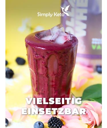  Simply Keto Vanilla Collagen & Whey Protein Powder Keto & Lower Carb Shake 22g Protein 0.5g Net Carbs Gluten-Free Sweetened Stevia Pasture-Raised | 15 Servings - Buy Online on GoSupps.com