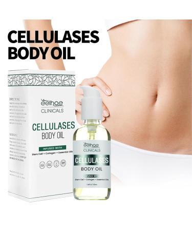Natural Body Oil for Cellulite & Slimming - Effective Hot Massage Oil (50ml) for Thighs & Belly - Buy Online on GoSupps.com