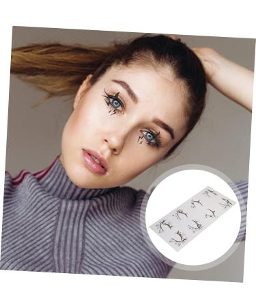 HAPINARY 8 Pairs Halloween Eyeliner Stickers Tool Stickers Face Stickers Eye Makeup Sticker Pvc Black - Buy Online on GoSupps.com