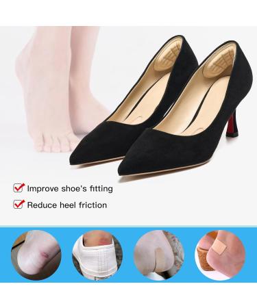 Women Heel Pads - Heel Grips for Loose Shoes | Beige Heel Inserts Protectors (3 Pairs - Buy Online on GoSupps.com