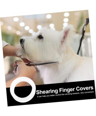 ABOOFAN 24 Pack Silicone Ring Scissors - Comfortable Finger Protection for Hair & Dog Care - Cozy Pebble Gel Design - Buy Online on GoSupps.com